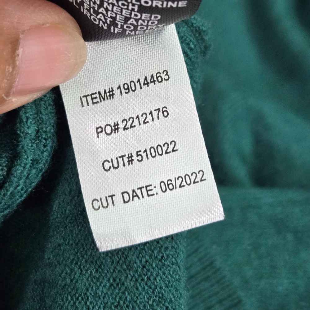 Torrid Women Sweater 2 Green Knit Long Sleeve Crew Neck READ - Picture 9 of 9